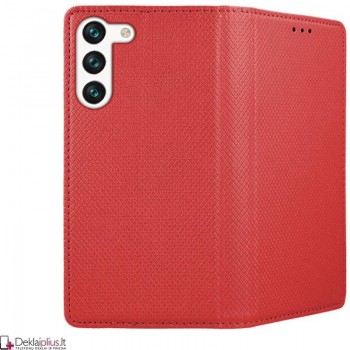 Telone atverčiamas dėklas - raudonas (Samsung S24) Telone atverčiamas dėklas - raudonas (Samsung S24)